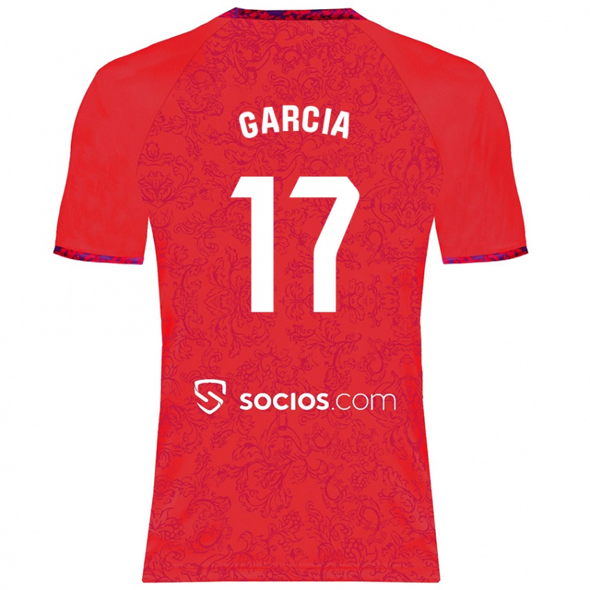 Niño Camiseta Débora García #17 Rojo 2ª Equipación 2024/25 La Camisa