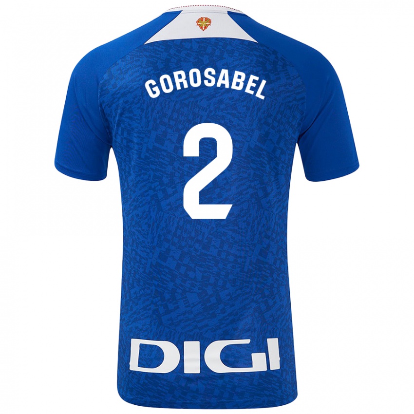 Niño Camiseta Andoni Gorosabel #2 Azul Real 2ª Equipación 2024/25 La Camisa