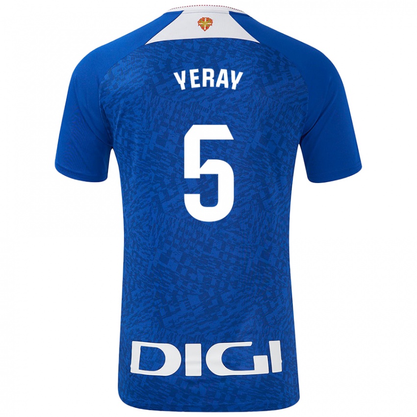 Niño Camiseta Yeray Álvarez #5 Azul Real 2ª Equipación 2024/25 La Camisa