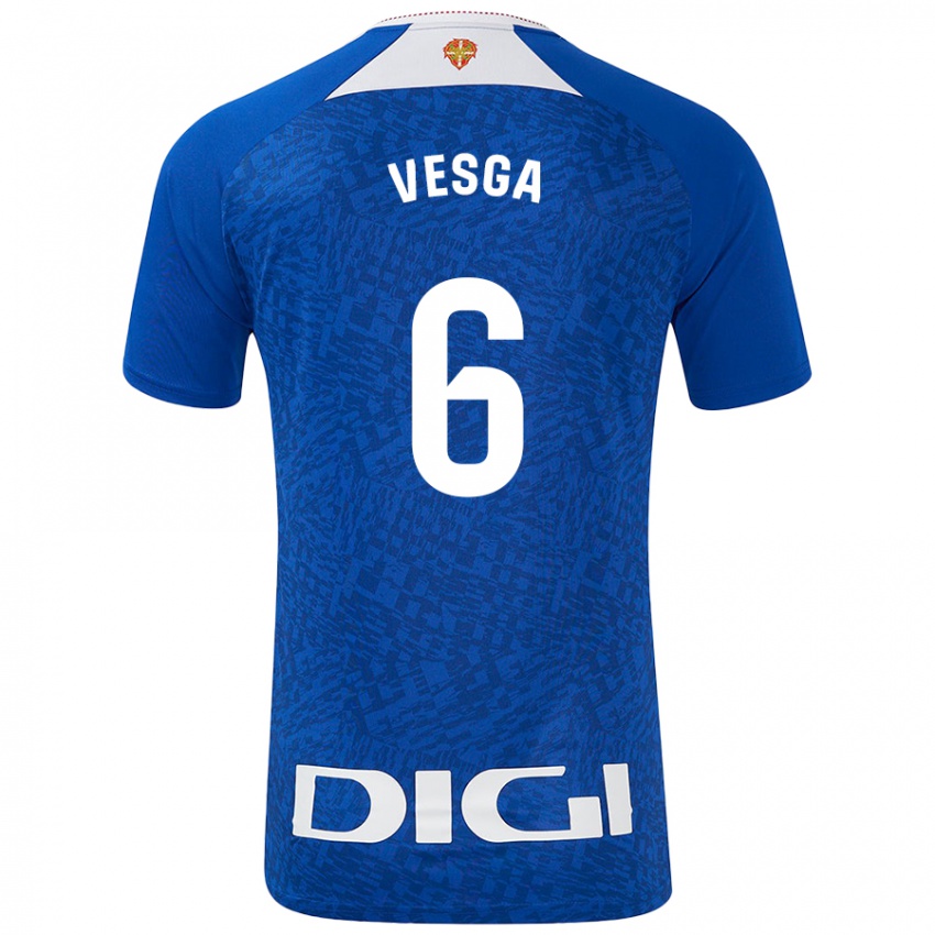 Niño Camiseta Mikel Vesga #6 Azul Real 2ª Equipación 2024/25 La Camisa