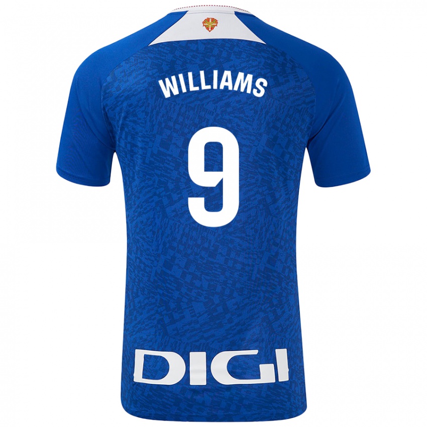 Niño Camiseta Iñaki Williams #9 Azul Real 2ª Equipación 2024/25 La Camisa