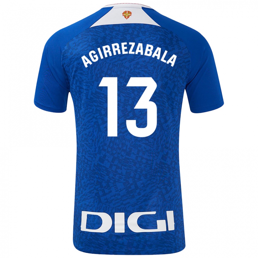 Niño Camiseta Julen Agirrezabala #13 Azul Real 2ª Equipación 2024/25 La Camisa