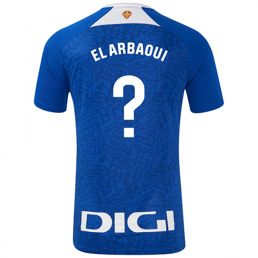 Niño Camiseta Ilyas El Arbaoui #0 Azul Real 2ª Equipación 2024/25 La Camisa