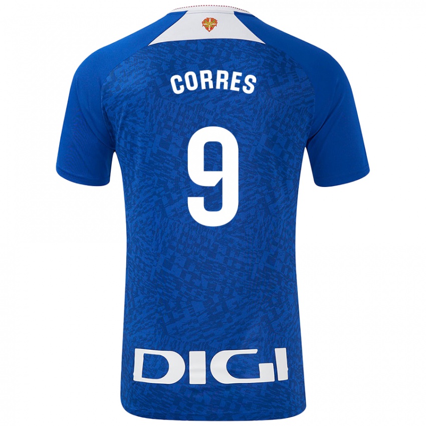 Niño Camiseta Yulema Corres #9 Azul Real 2ª Equipación 2024/25 La Camisa