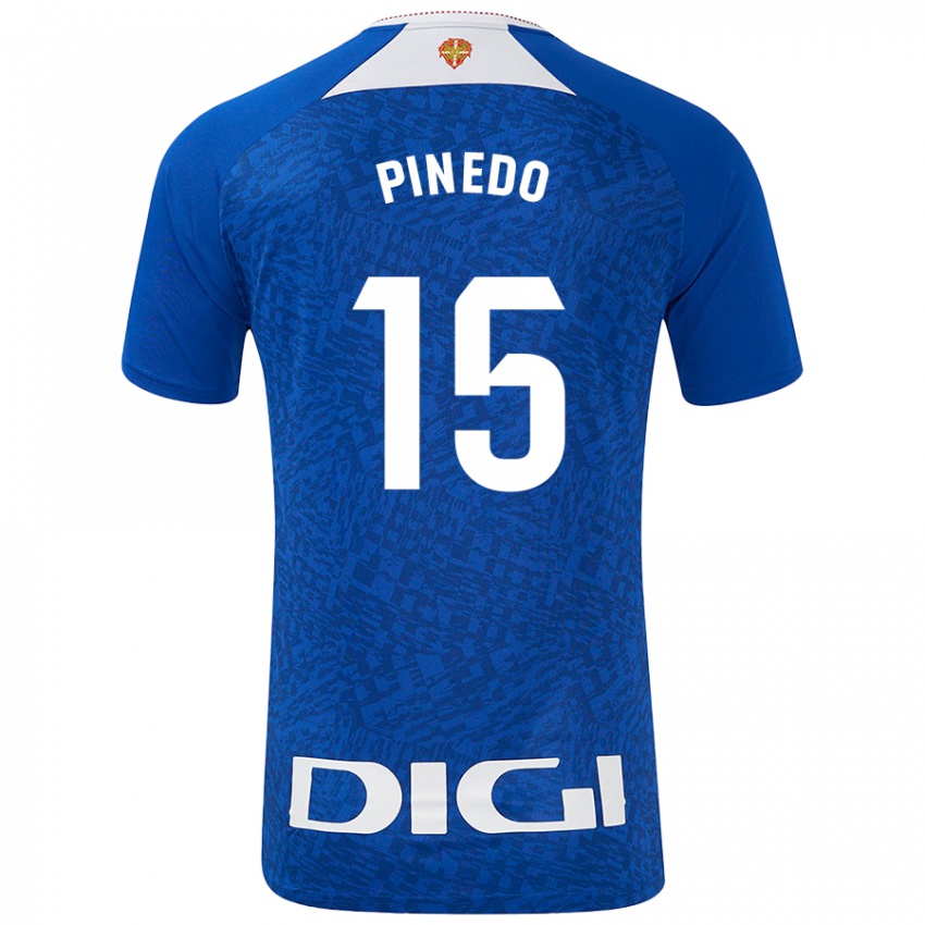 Niño Camiseta Clara Pinedo Castresana #15 Azul Real 2ª Equipación 2024/25 La Camisa