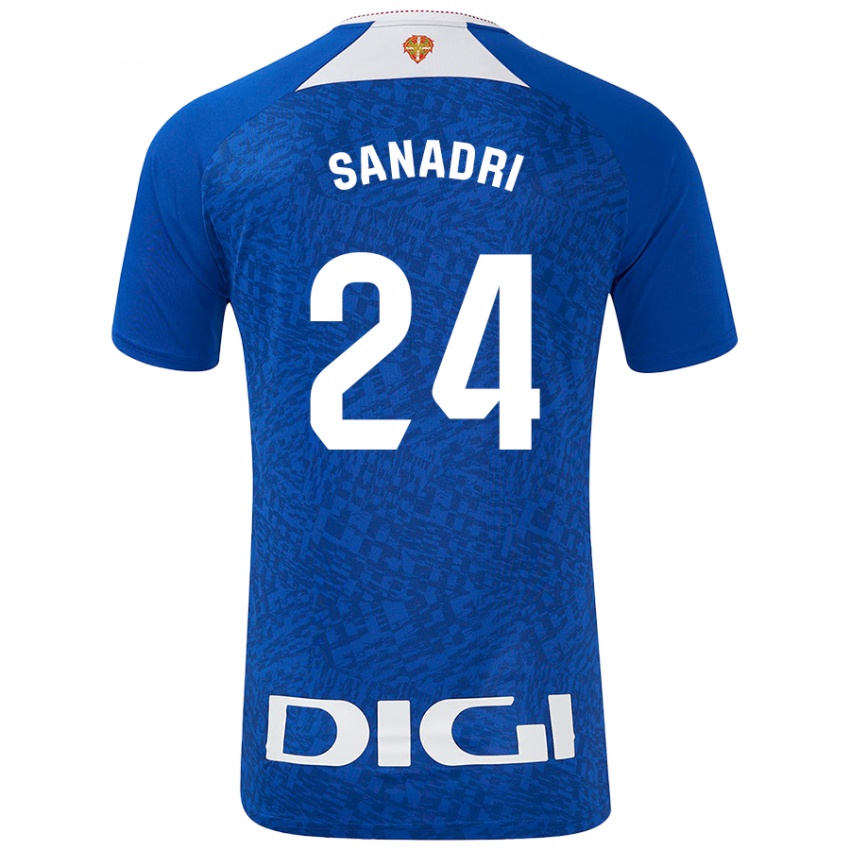 Niño Camiseta Sanadri #24 Azul Real 2ª Equipación 2024/25 La Camisa