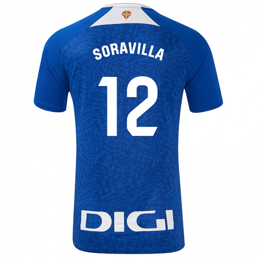 Niño Camiseta Ander Soravilla #12 Azul Real 2ª Equipación 2024/25 La Camisa