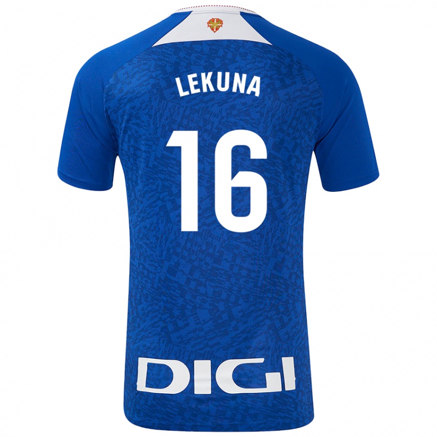 Niño Camiseta Adrián Lekuna #16 Azul Real 2ª Equipación 2024/25 La Camisa