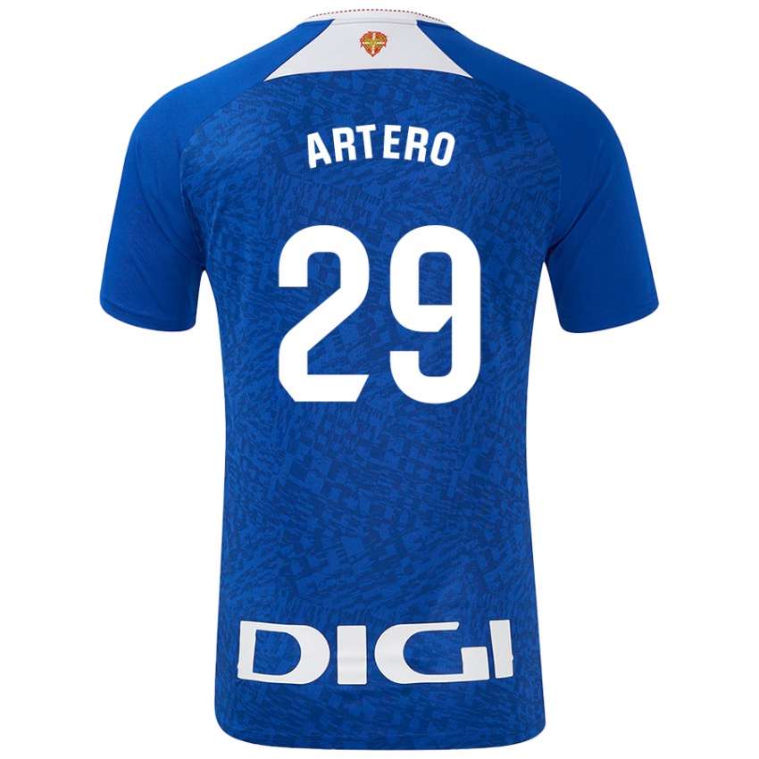 Niño Camiseta Marina Artero Moreno #29 Azul Real 2ª Equipación 2024/25 La Camisa