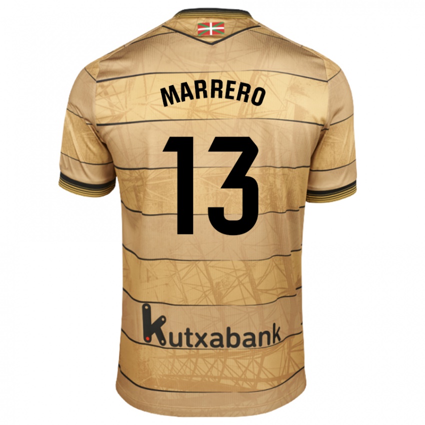 Niño Camiseta Unai Marrero #13 Marrón 2ª Equipación 2024/25 La Camisa