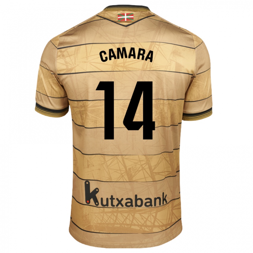 Niño Camiseta Ibra Cámara #14 Marrón 2ª Equipación 2024/25 La Camisa