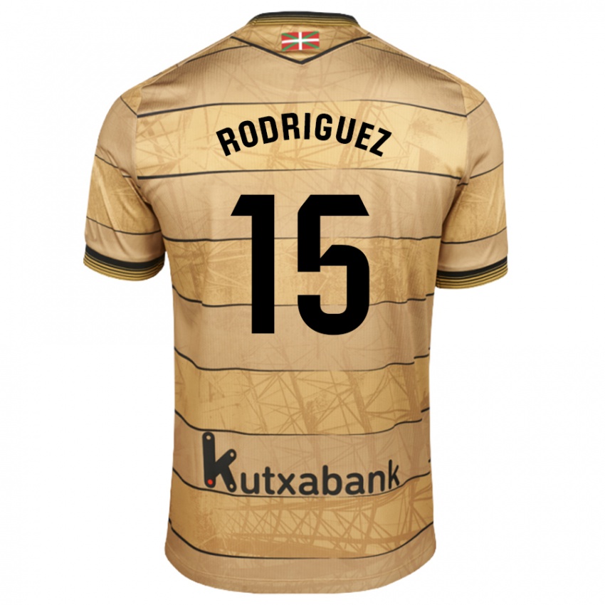 Niño Camiseta Peru Rodríguez #15 Marrón 2ª Equipación 2024/25 La Camisa