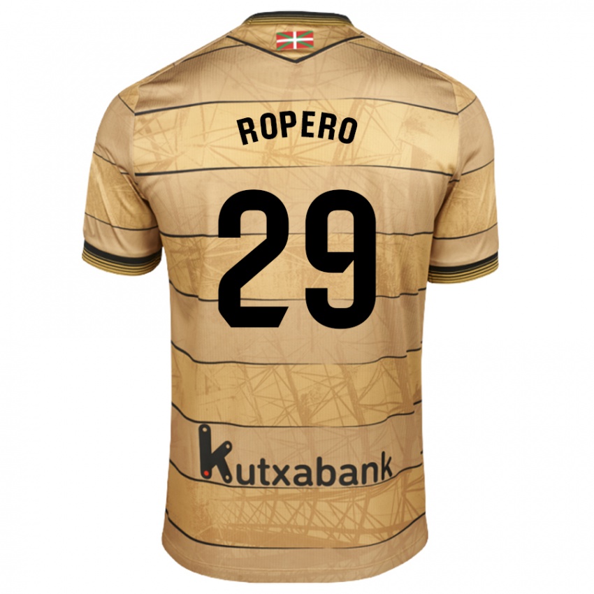 Niño Camiseta Iker Ropero #29 Marrón 2ª Equipación 2024/25 La Camisa