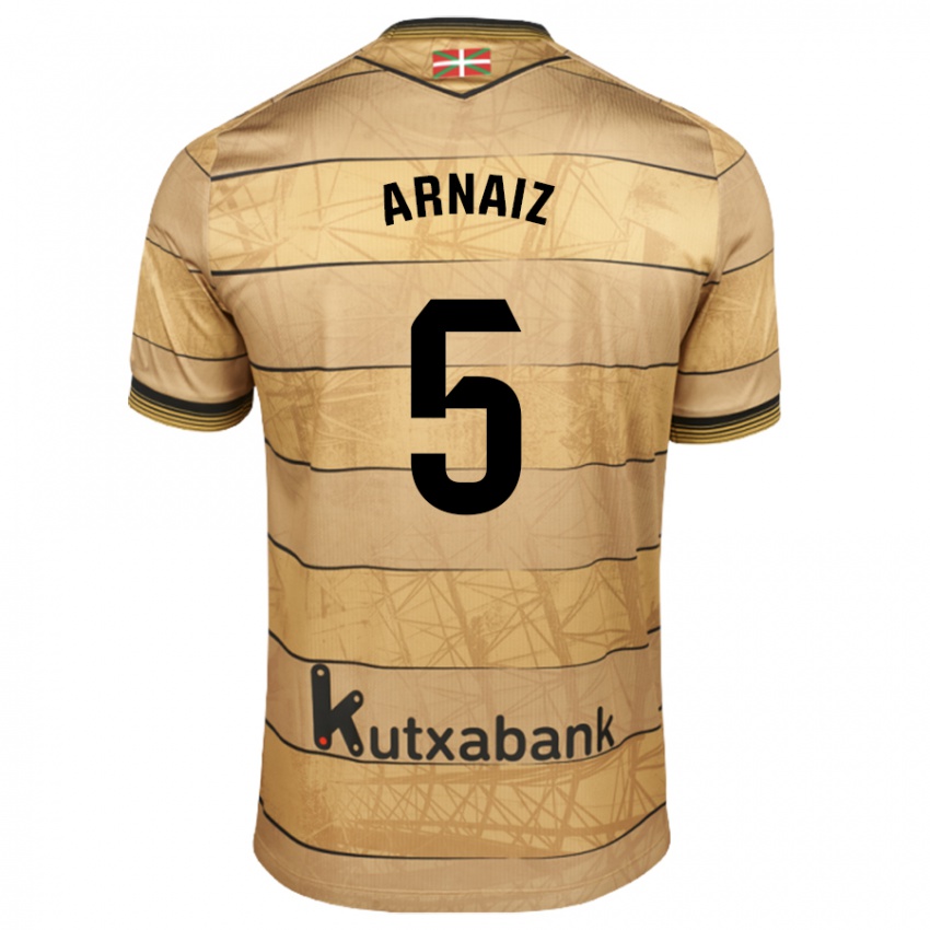 Niño Camiseta Iris Arnaiz #5 Marrón 2ª Equipación 2024/25 La Camisa