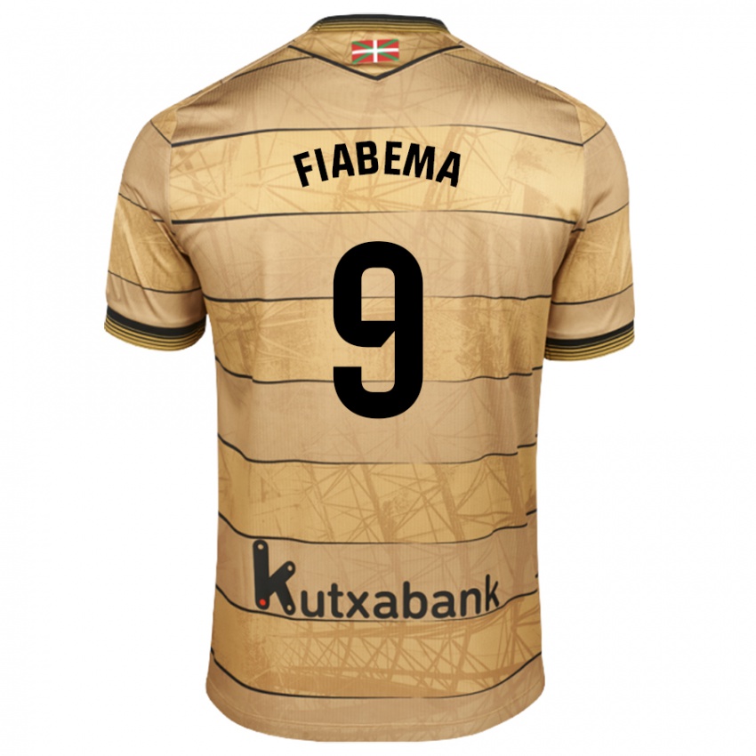 Niño Camiseta Bryan Fiabema #9 Marrón 2ª Equipación 2024/25 La Camisa