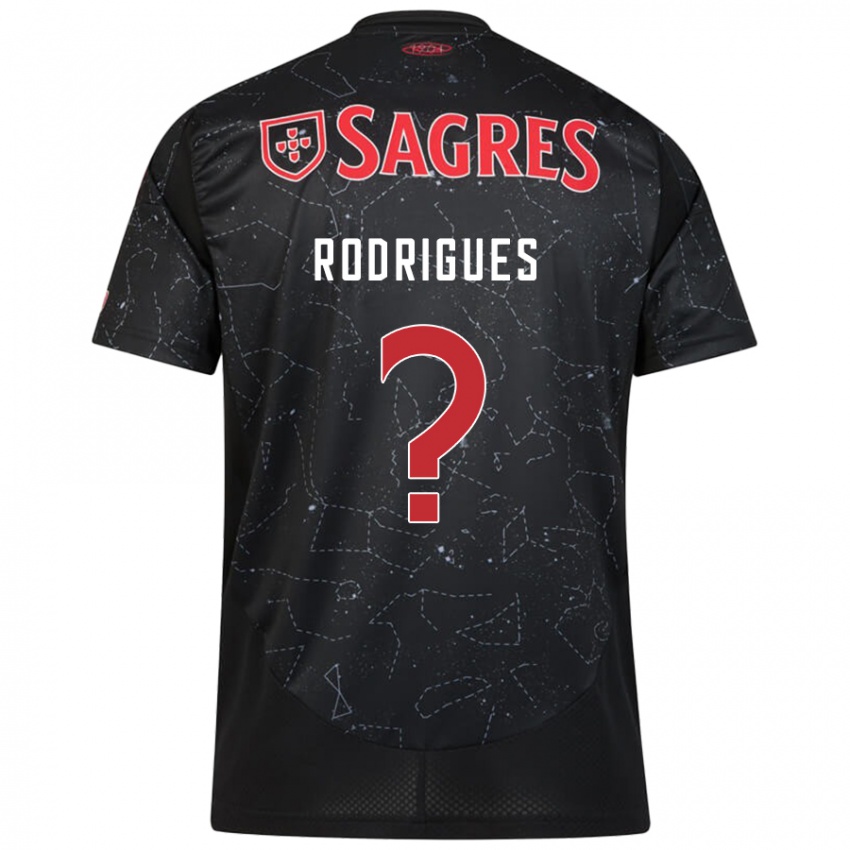 Niño Camiseta Miguel Rodrigues #0 Negro Rojo 2ª Equipación 2024/25 La Camisa