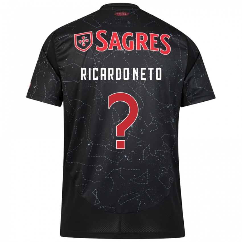 Niño Camiseta Ricardo Neto #0 Negro Rojo 2ª Equipación 2024/25 La Camisa