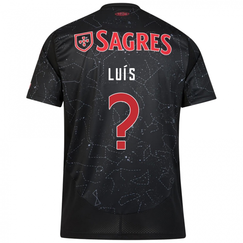 Niño Camiseta António Luís #0 Negro Rojo 2ª Equipación 2024/25 La Camisa