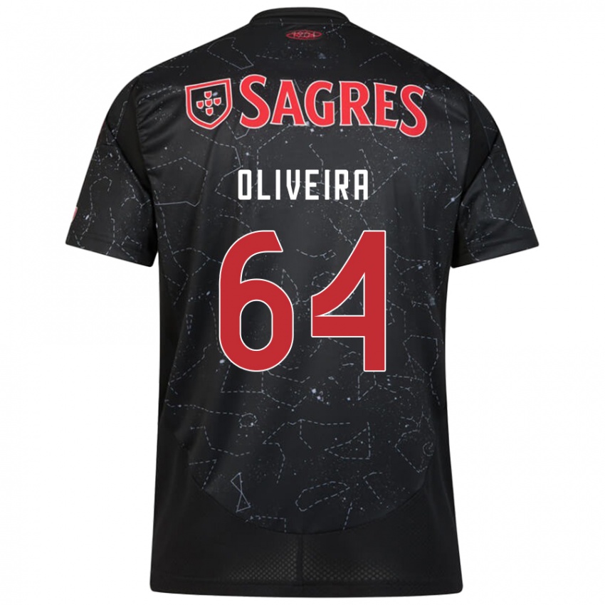 Niño Camiseta Gonçalo Oliveira #64 Negro Rojo 2ª Equipación 2024/25 La Camisa