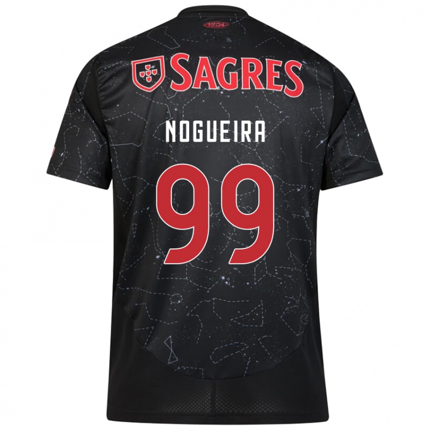 Niño Camiseta Beatriz Nogueira #99 Negro Rojo 2ª Equipación 2024/25 La Camisa