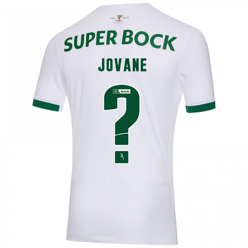 Niño Camiseta Jovane #0 Blanco Verde 2ª Equipación 2024/25 La Camisa