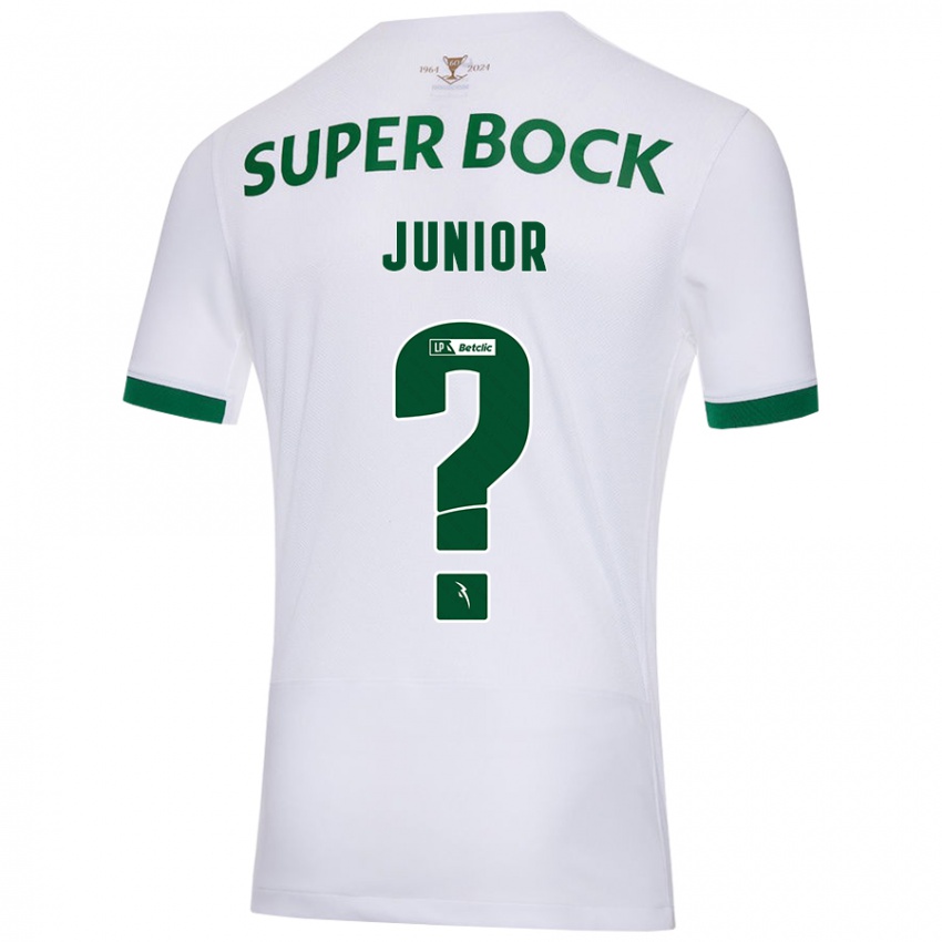 Niño Camiseta Marlon Junior #0 Blanco Verde 2ª Equipación 2024/25 La Camisa