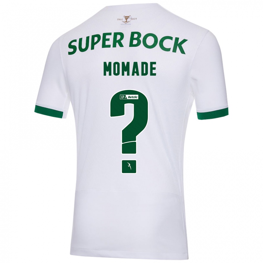 Niño Camiseta Rayhan Momade #0 Blanco Verde 2ª Equipación 2024/25 La Camisa