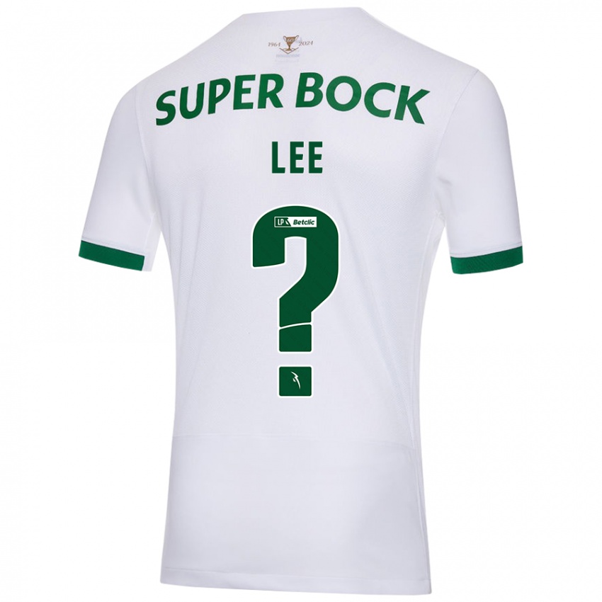 Niño Camiseta Afonso Lee #0 Blanco Verde 2ª Equipación 2024/25 La Camisa