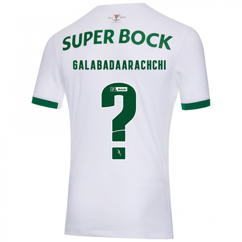 Niño Camiseta Jacynta Galabadaarachchi #0 Blanco Verde 2ª Equipación 2024/25 La Camisa