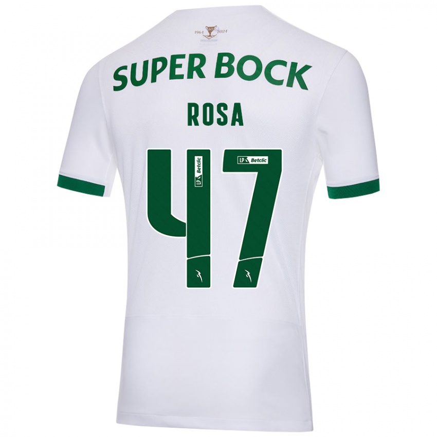 Niño Camiseta Mariana Rosa #47 Blanco Verde 2ª Equipación 2024/25 La Camisa