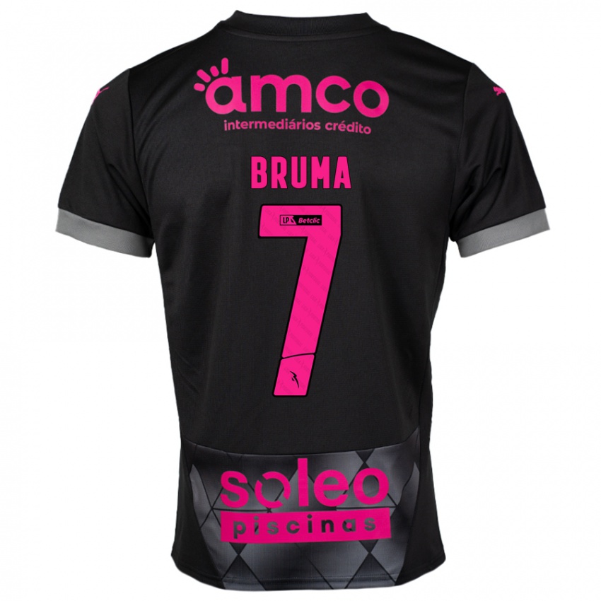 Niño Camiseta Bruma #7 Negro Rosa 2ª Equipación 2024/25 La Camisa