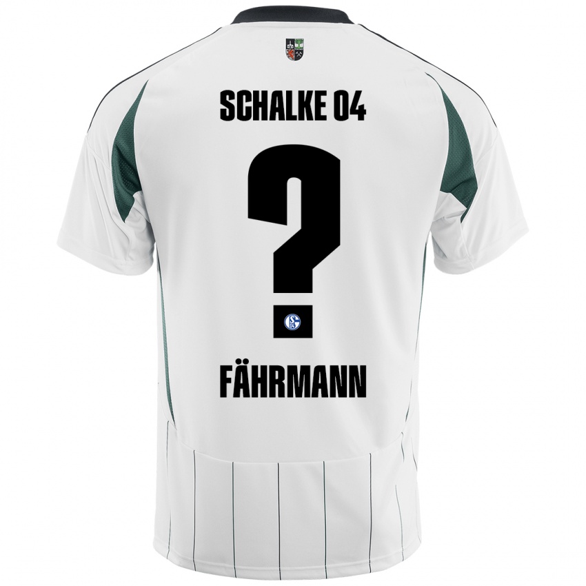 Niño Camiseta Ralf Fährmann #0 Blanco Verde 2ª Equipación 2024/25 La Camisa