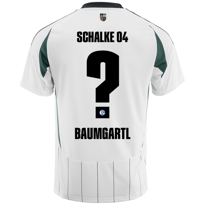 Niño Camiseta Timo Baumgartl #0 Blanco Verde 2ª Equipación 2024/25 La Camisa