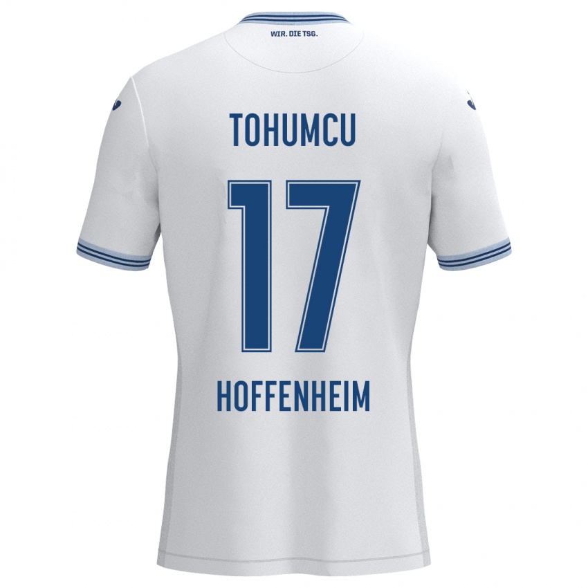 Niño Camiseta Umut Tohumcu #17 Blanco Azul 2ª Equipación 2024/25 La Camisa