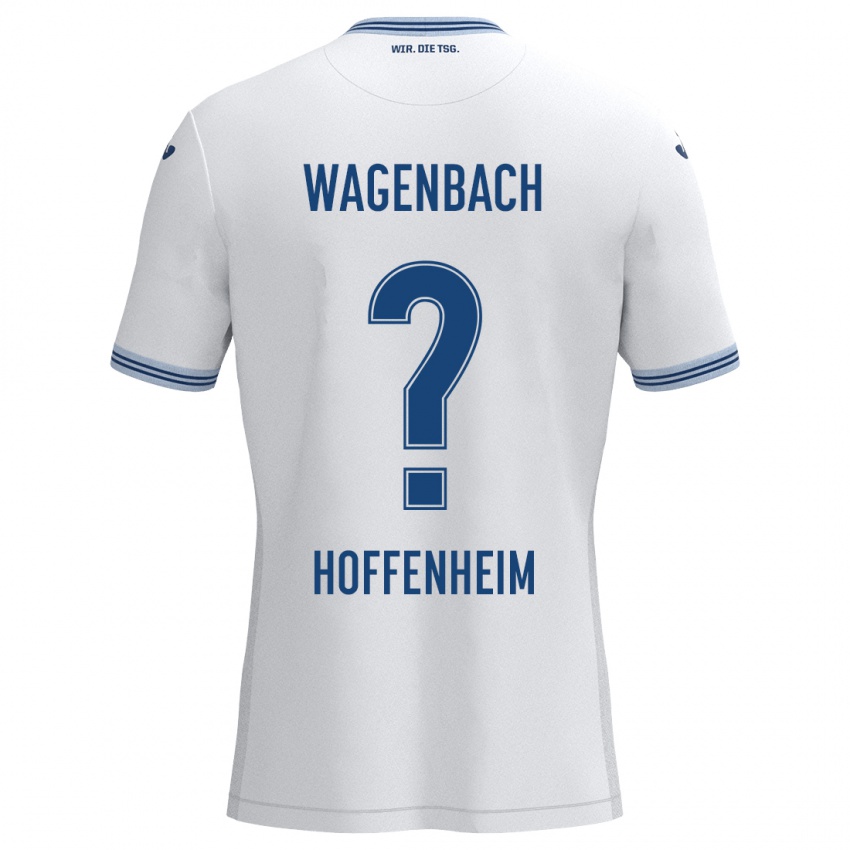 Niño Camiseta Lion Wagenbach #0 Blanco Azul 2ª Equipación 2024/25 La Camisa