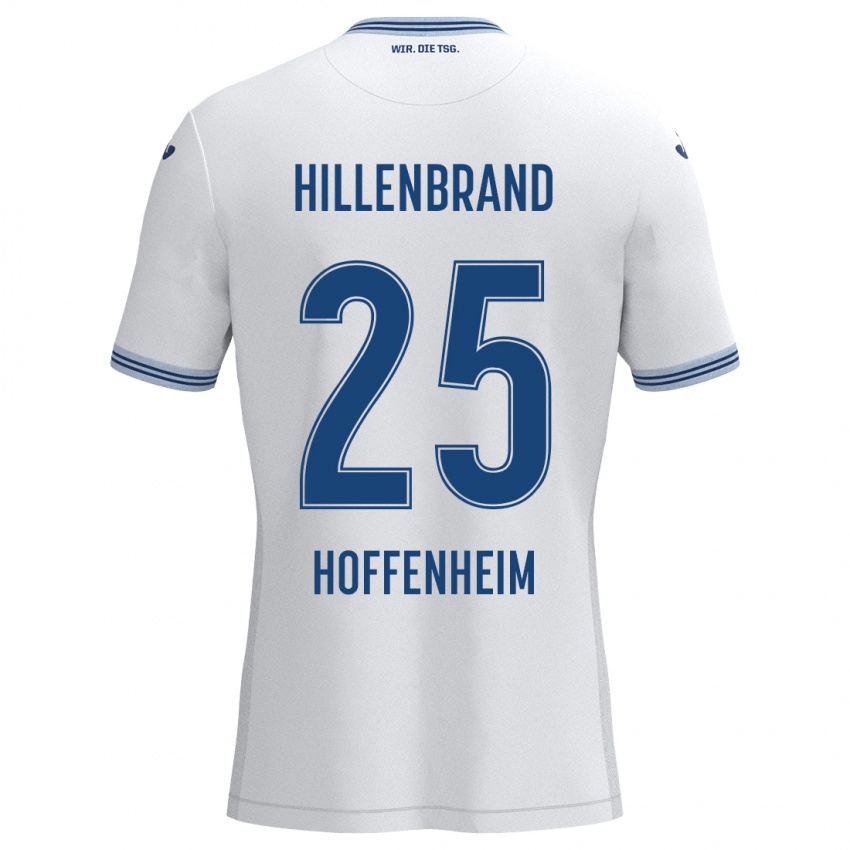 Niño Camiseta Jack Hillenbrand #25 Blanco Azul 2ª Equipación 2024/25 La Camisa