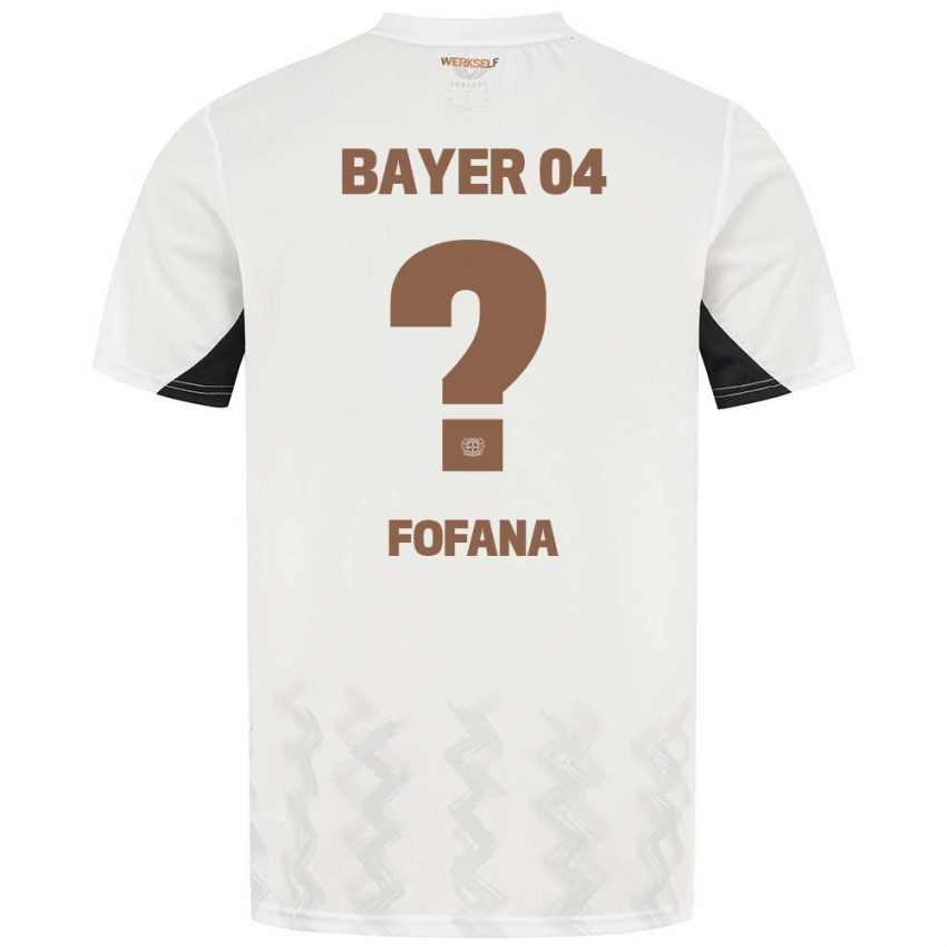 Niño Camiseta Sadik Fofana #0 Blanco Negro 2ª Equipación 2024/25 La Camisa