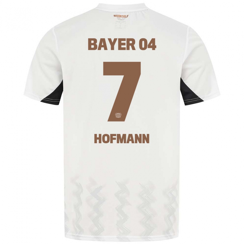 Niño Camiseta Jonas Hofmann #7 Blanco Negro 2ª Equipación 2024/25 La Camisa