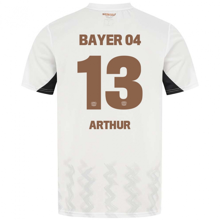 Niño Camiseta Arthur #13 Blanco Negro 2ª Equipación 2024/25 La Camisa