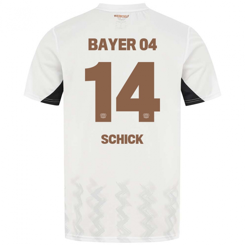 Niño Camiseta Patrik Schick #14 Blanco Negro 2ª Equipación 2024/25 La Camisa