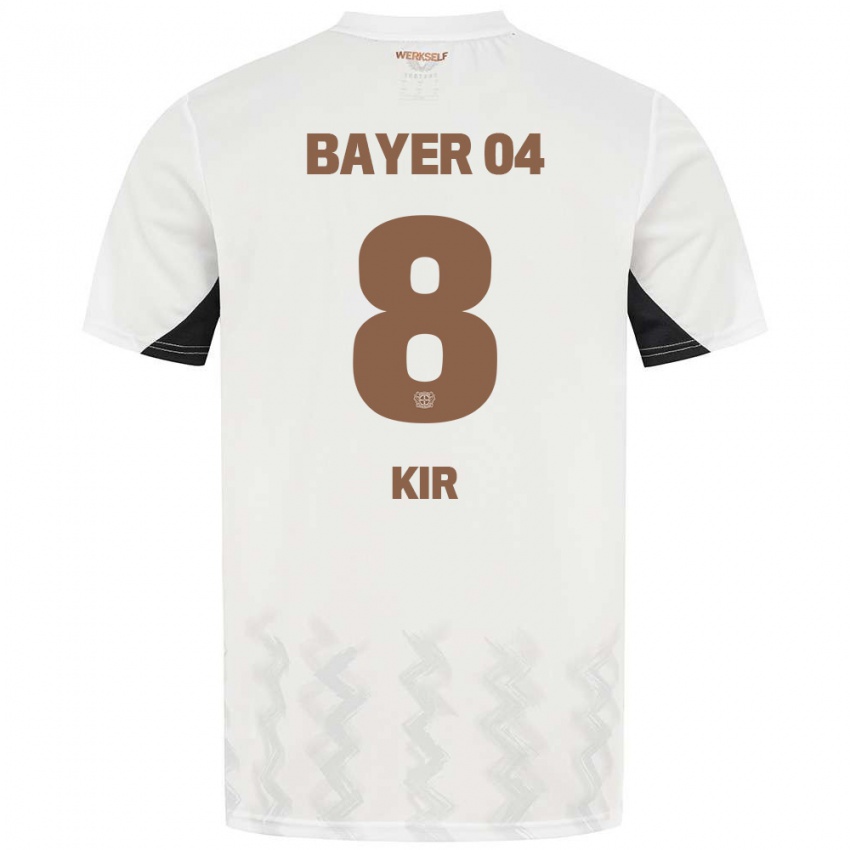 Niño Camiseta Burak Kir #8 Blanco Negro 2ª Equipación 2024/25 La Camisa