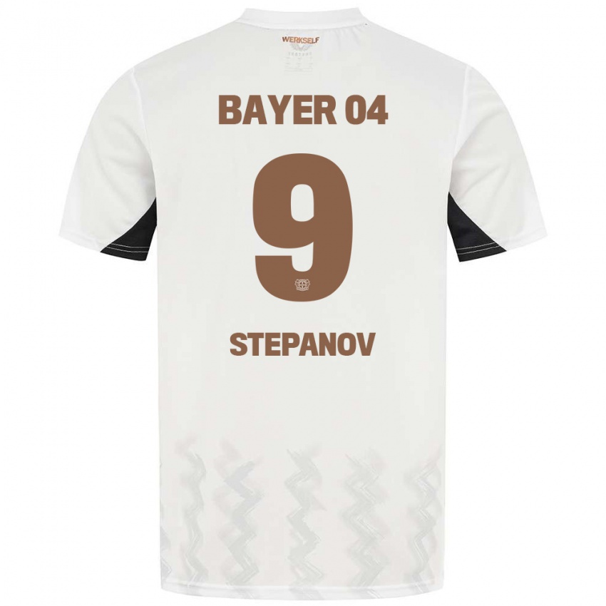 Niño Camiseta Artem Stepanov #9 Blanco Negro 2ª Equipación 2024/25 La Camisa