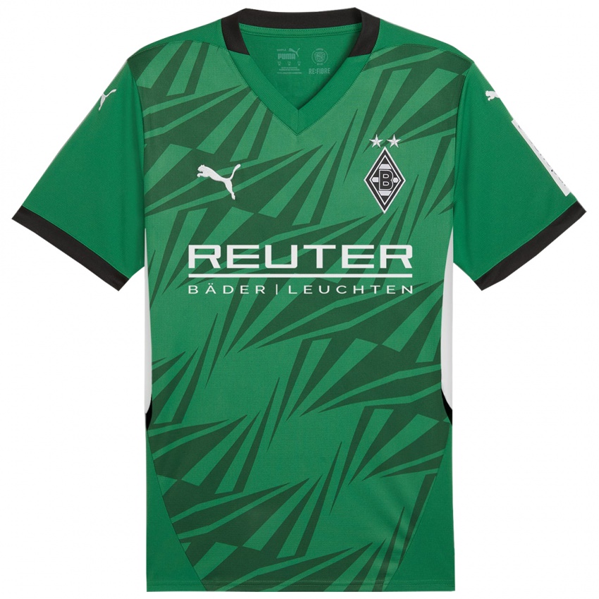 Niño Camiseta Jana Schwanekamp #8 Verde Blanco 2ª Equipación 2024/25 La Camisa