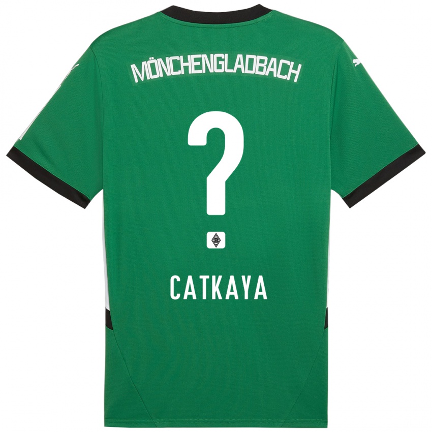 Niño Camiseta Talha Catkaya #0 Verde Blanco 2ª Equipación 2024/25 La Camisa