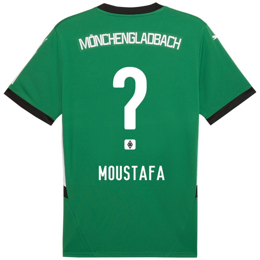 Niño Camiseta Seif Ashraf Moustafa #0 Verde Blanco 2ª Equipación 2024/25 La Camisa