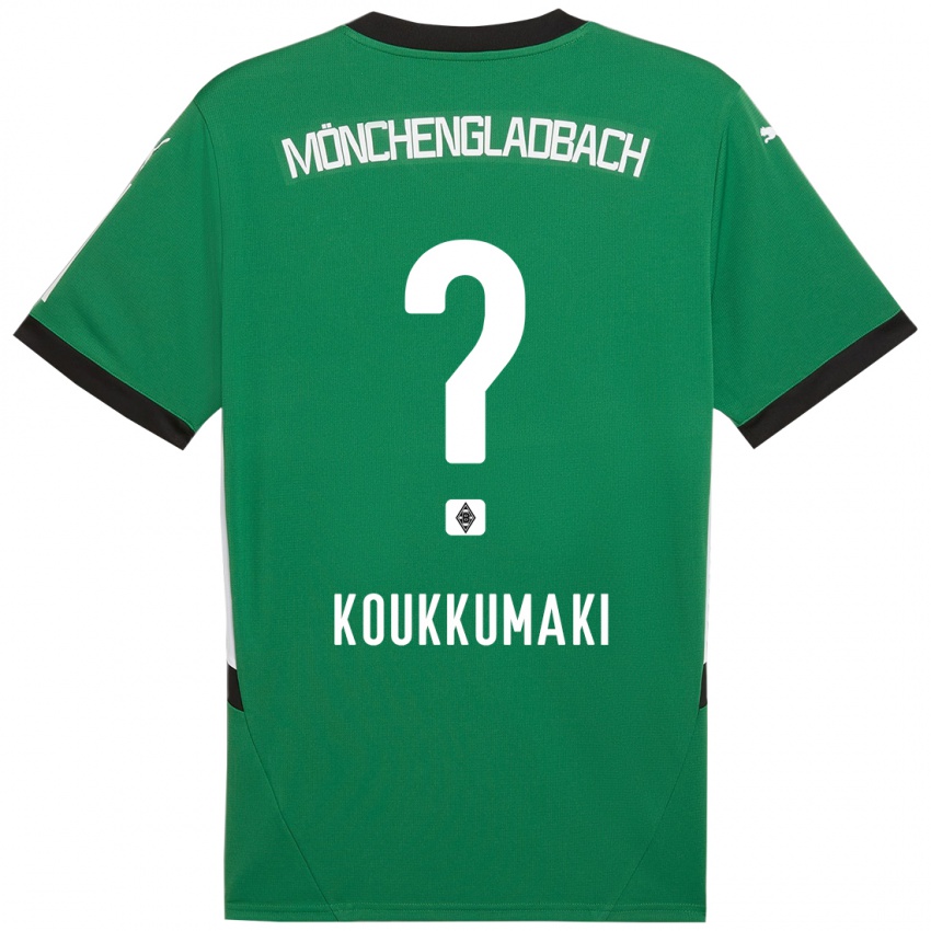 Niño Camiseta Taavi Koukkumäki #0 Verde Blanco 2ª Equipación 2024/25 La Camisa