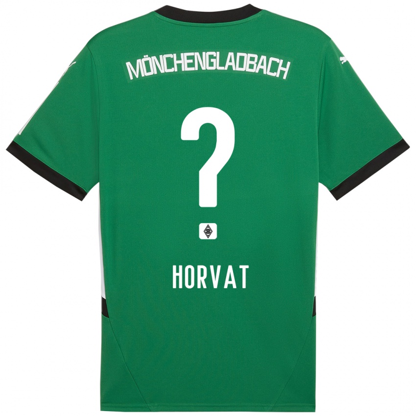 Niño Camiseta Niko Horvat #0 Verde Blanco 2ª Equipación 2024/25 La Camisa