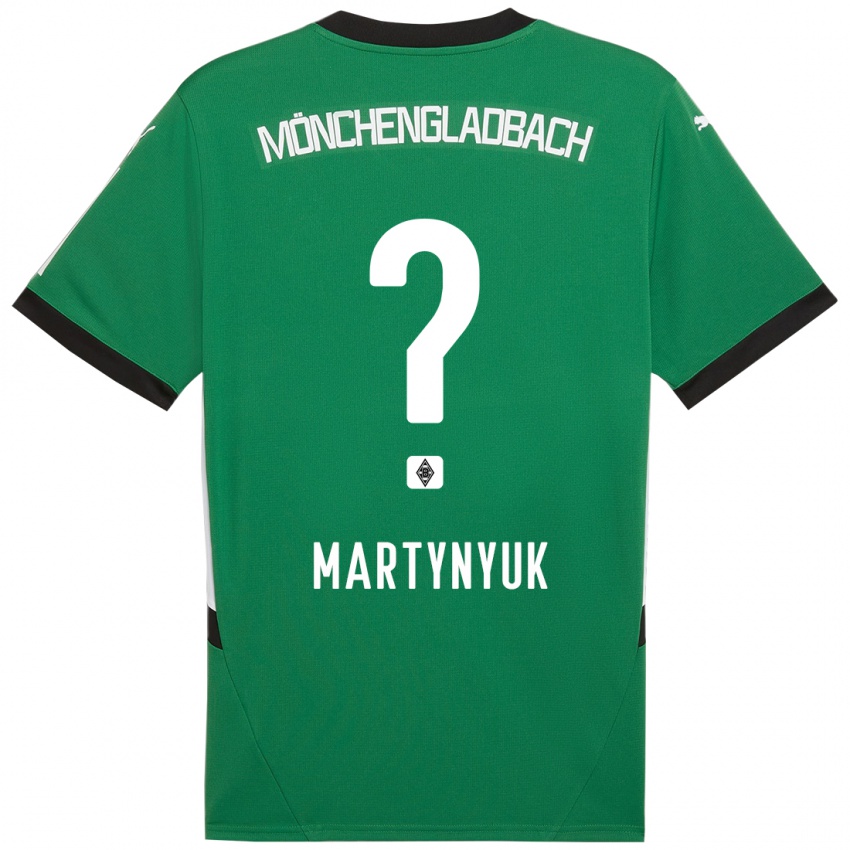 Niño Camiseta Anton Martynyuk #0 Verde Blanco 2ª Equipación 2024/25 La Camisa