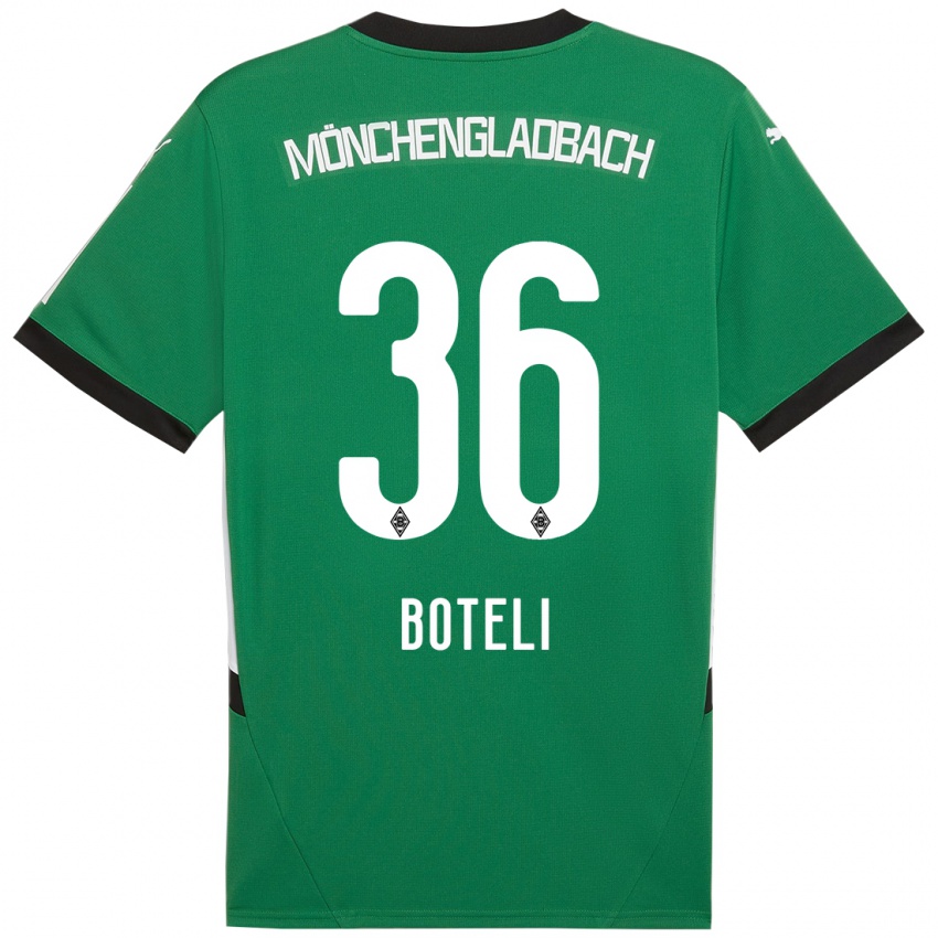 Niño Camiseta Winsley Boteli #36 Verde Blanco 2ª Equipación 2024/25 La Camisa