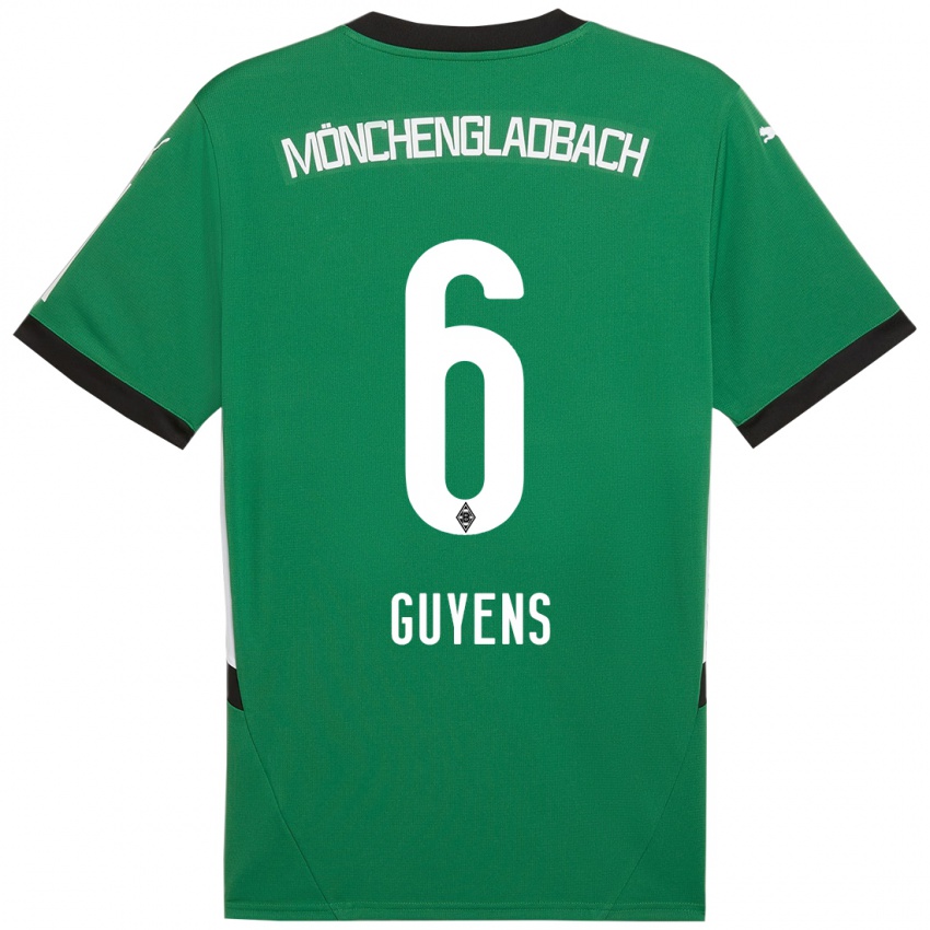 Niño Camiseta Emily Guyens #6 Verde Blanco 2ª Equipación 2024/25 La Camisa